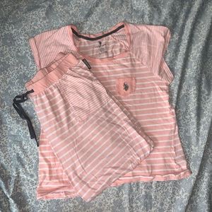 Pink Polo Pj set Sz L
